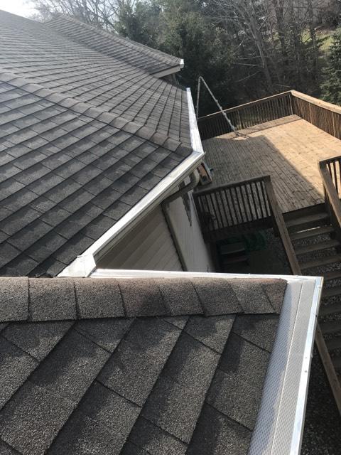 Maple Leaves Clog Gutters Replacement - After